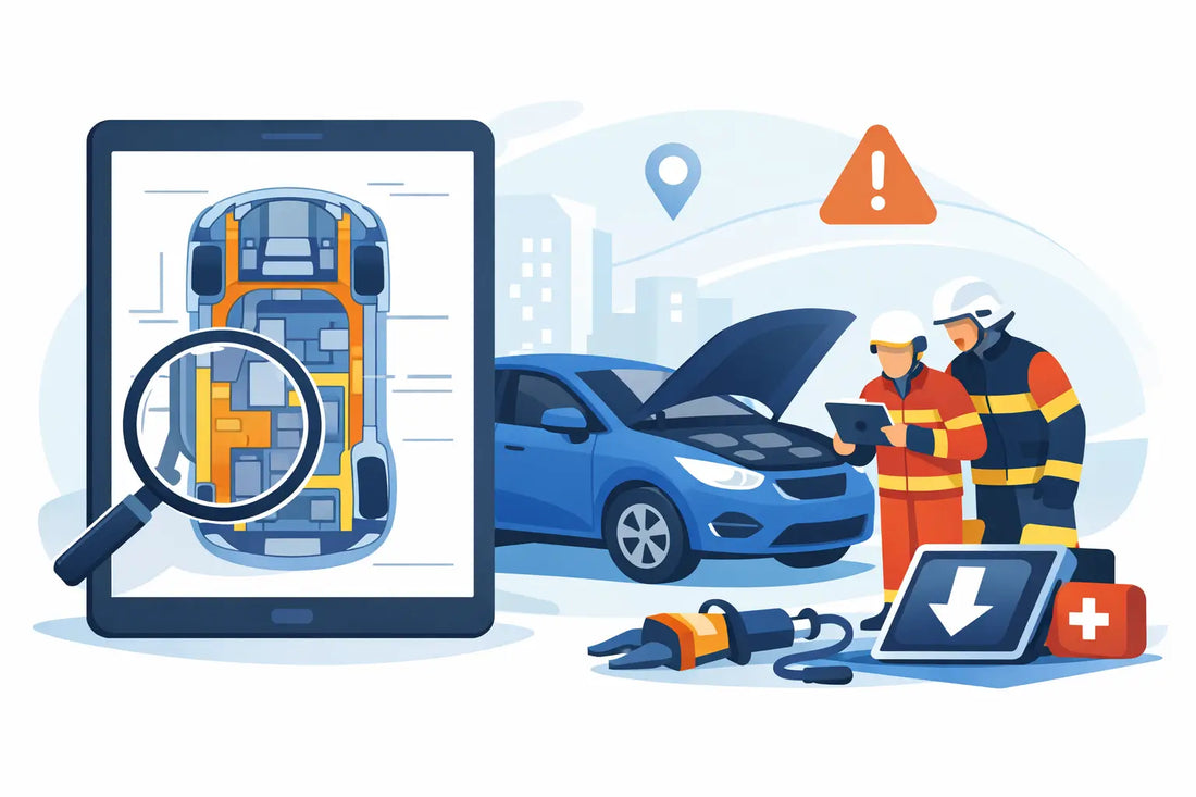 Rettungskarte für Autos downloaden und richtig nutzen