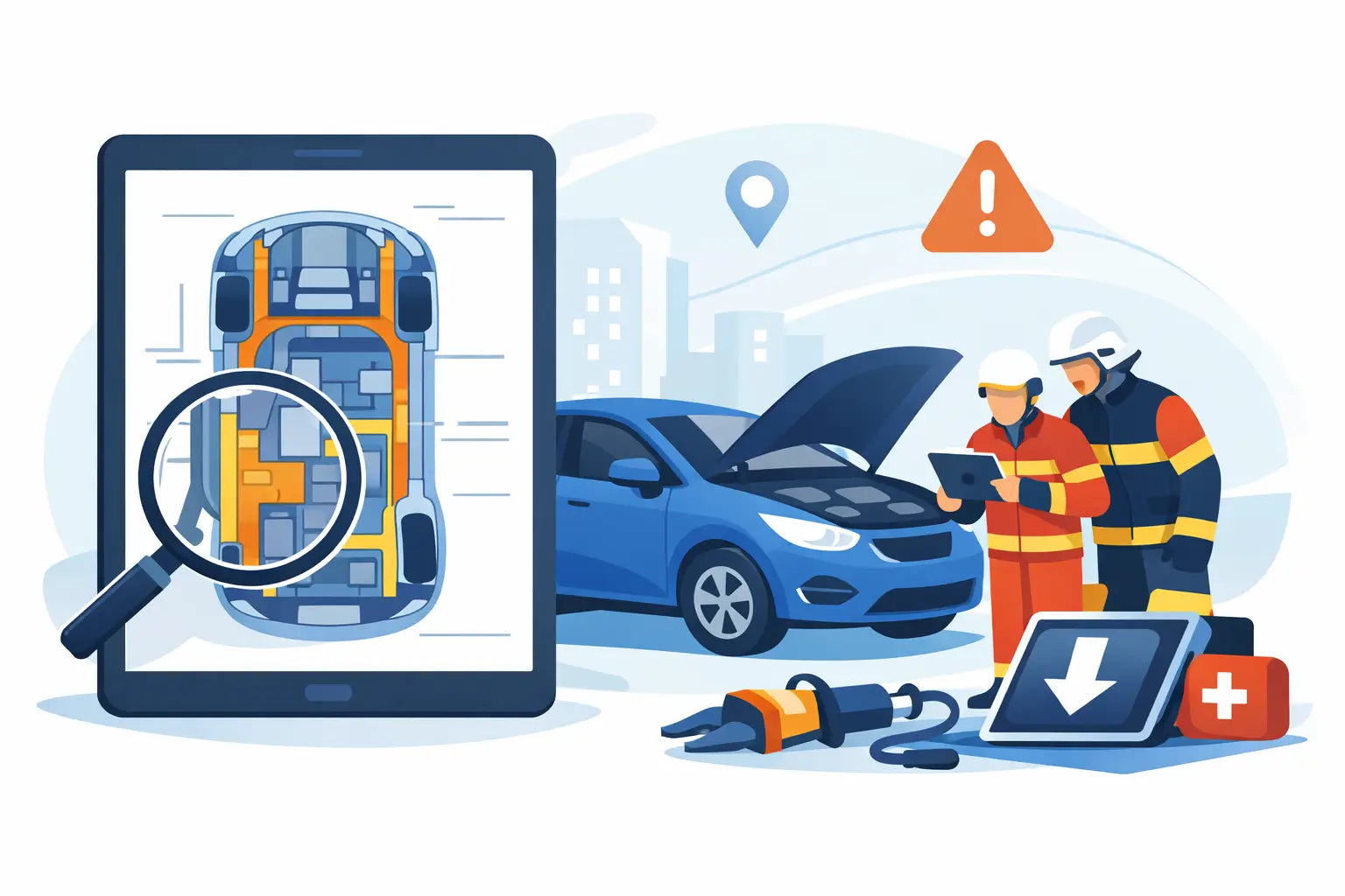 Rettungskarte für Autos downloaden und richtig nutzen
