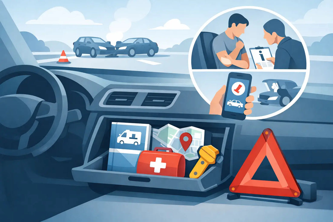 Unfallhilfe-Informationen im Fahrzeug richtig platzieren