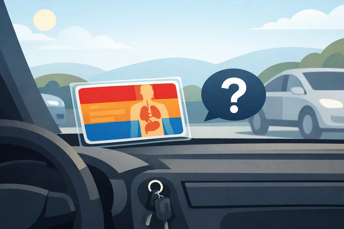 Organspendeausweis im Auto sichtbar - sinnvoll?