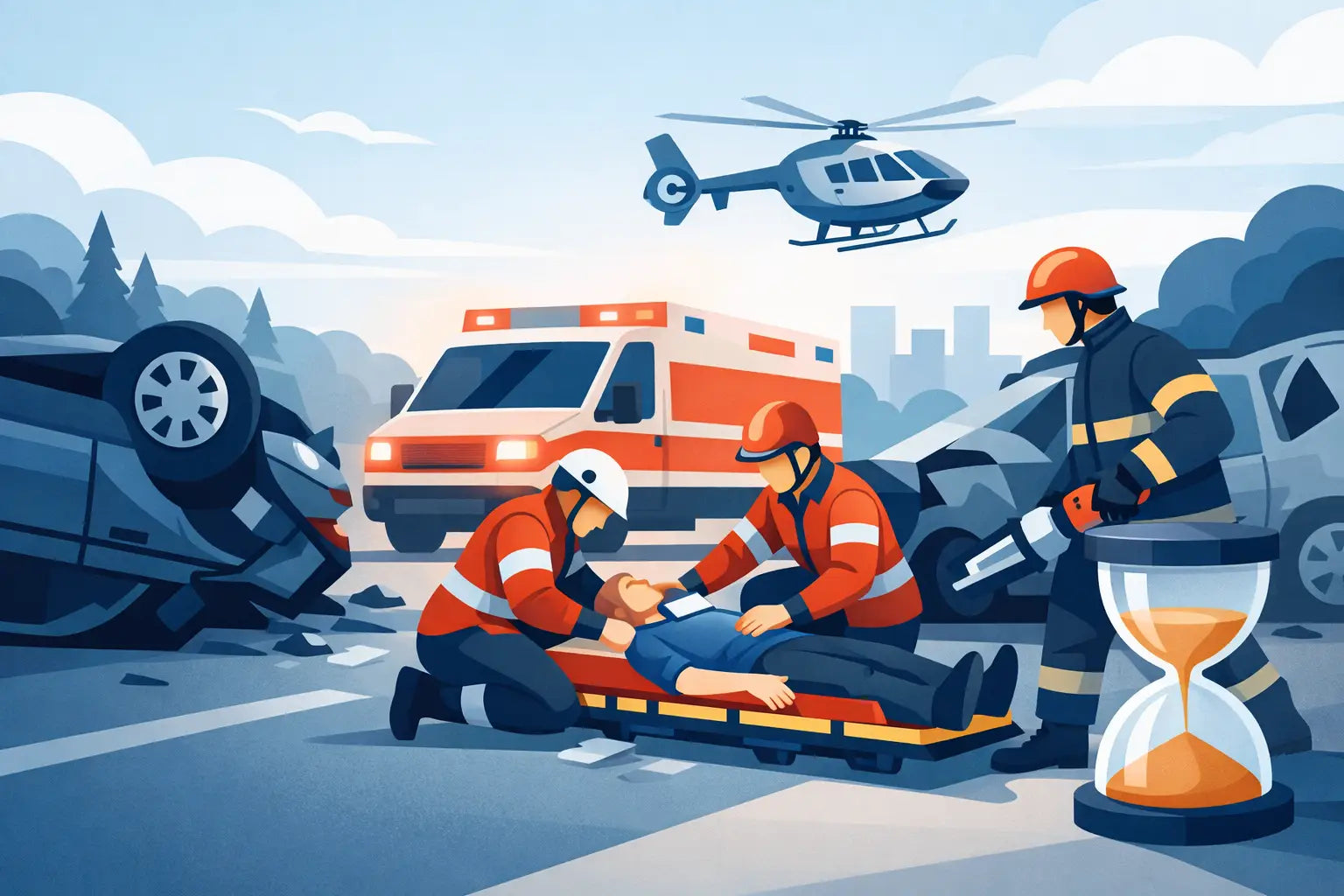 Unfallrettung unterstützen - jede Sekunde zählt