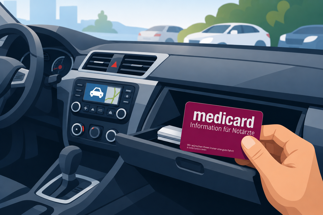 Medicard im Auto aufbewahren - aber richtig