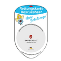 KFZ-PKW-Auto-Car-Rettungskarten-Rescue-Card-Rettungsdatenblatt-Halterung-Tasche-Huelle-Rueckseite-F-Front-Schutzengel - Rettungskarten Service