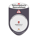 KFZ-PKW-Auto-Car-Rettungskarten-Rescue-Card-Rettungsdatenblatt-Halterung-Tasche-Huelle-Rueckseite-F-Front-anthrazit - Rettungskarten Service