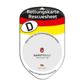 KFZ-PKW-Auto-Car-Rettungskarten-Rescue-Card-Rettungsdatenblatt-Halterung-Tasche-Huelle-Rueckseite-F-Front-deutschland - Rettungskarten Service