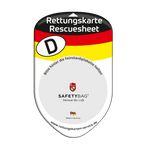 KFZ-PKW-Auto-Car-Rettungskarten-Rescue-Card-Rettungsdatenblatt-Halterung-Tasche-Huelle-Rueckseite-F-Front-deutschland - Rettungskarten Service