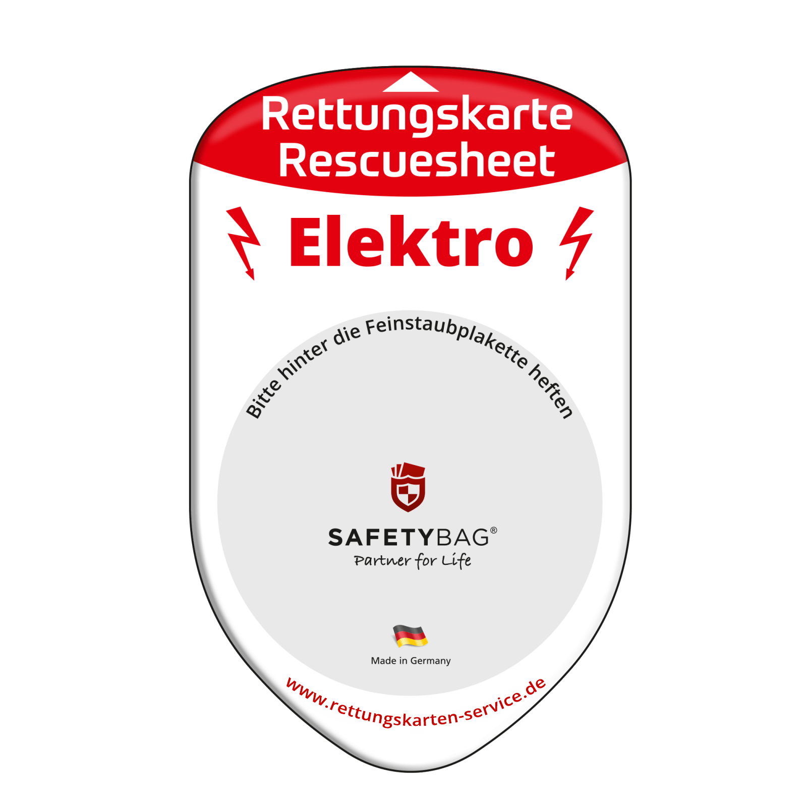 ANGEBOT: Rettungskarten-Halterung - Bundle SafetyBag® F Notfallsystem