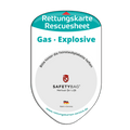 KFZ-PKW-Auto-Car-Rettungskarten-Rescue-Card-Rettungsdatenblatt-Halterung-Tasche-Huelle-Rueckseite-F-Front-gas - Rettungskarten Service