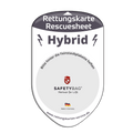 KFZ-PKW-Auto-Car-Rettungskarten-Rescue-Card-Rettungsdatenblatt-Halterung-Tasche-Huelle-Rueckseite-F-Front-hybrid - Rettungskarten Service