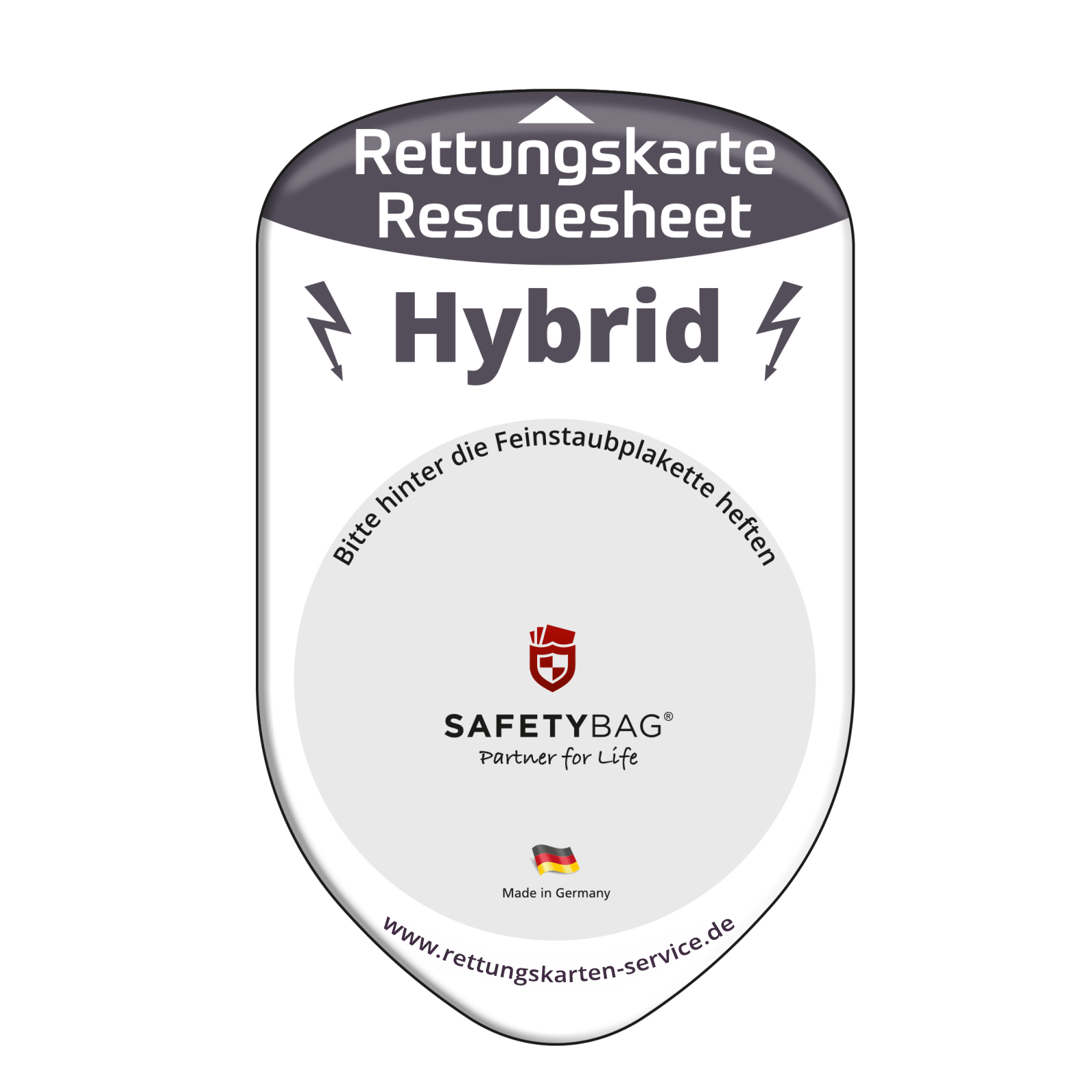 ANGEBOT: Rettungskarten-Halterung - Bundle SafetyBag® F Notfallsystem