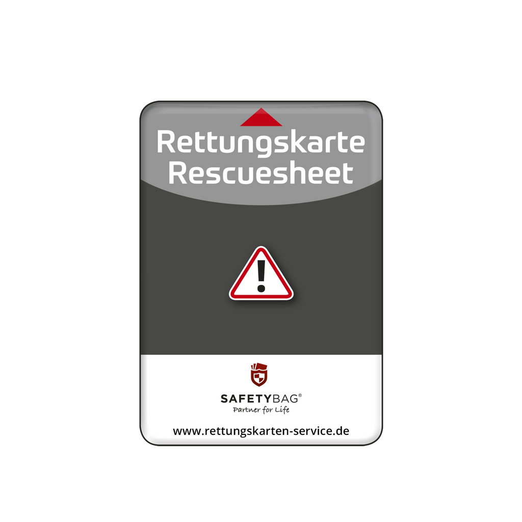 Rettungskarten-Halterung - SafetyBag® S - anthrazit