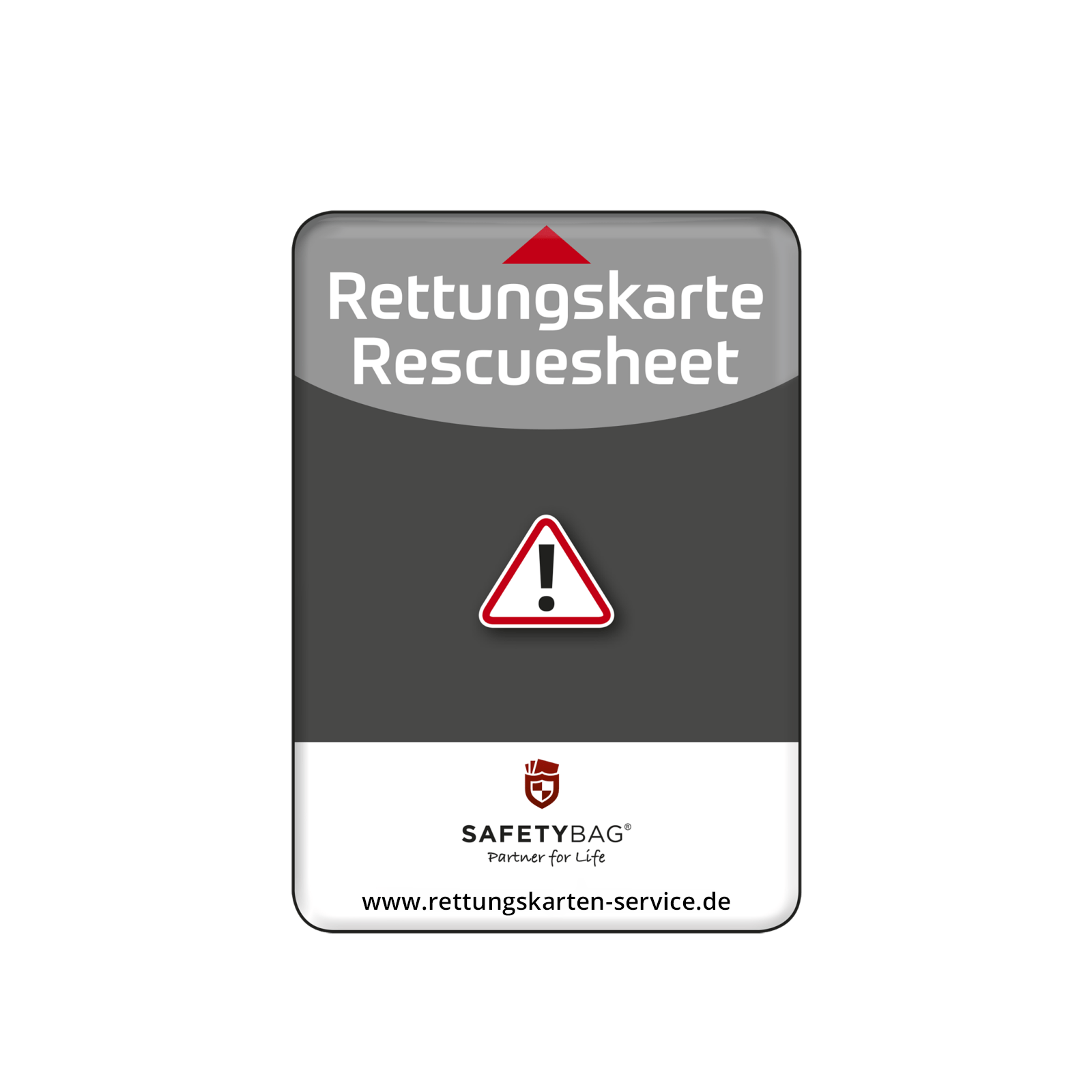 Rettungskarten-Halterung - SafetyBag® S - anthrazit