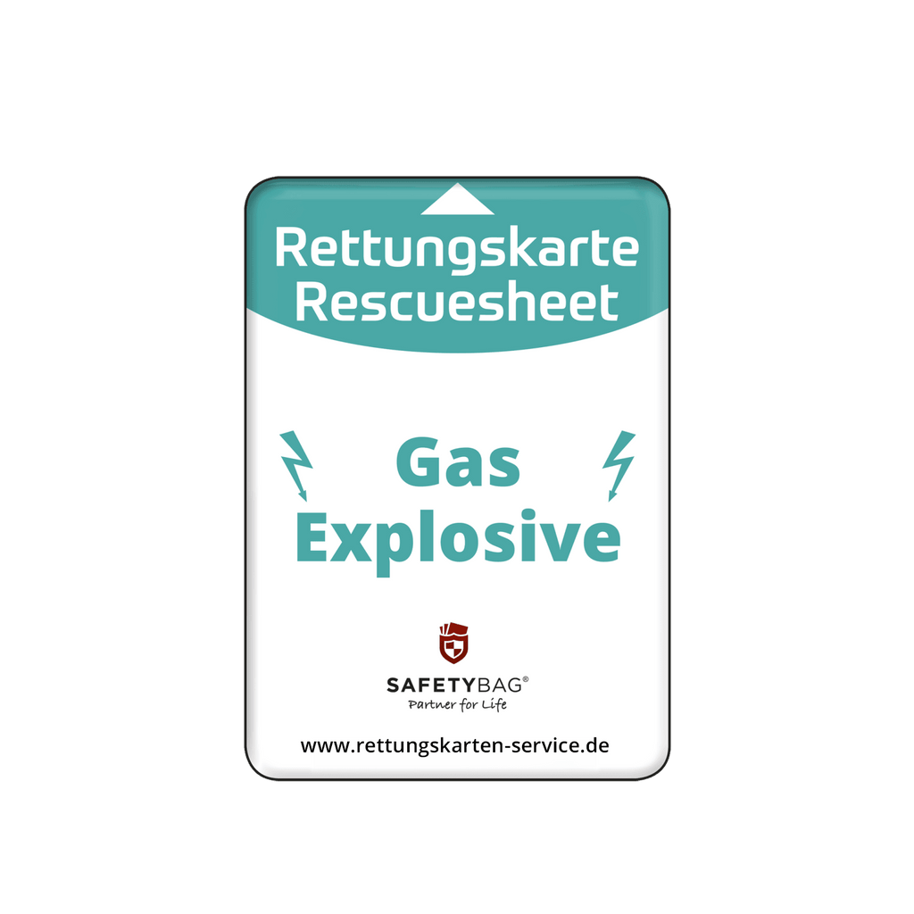 KFZ-PKW-Auto-Car-Rettungskarten-Rescue-Card-Rettungsdatenblatt-Halterung-Tasche-Huelle-Rueckseite-S-Front-gas - Rettungskarten Service