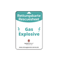 KFZ-PKW-Auto-Car-Rettungskarten-Rescue-Card-Rettungsdatenblatt-Halterung-Tasche-Huelle-Rueckseite-S-Front-gas - Rettungskarten Service