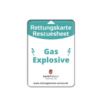 KFZ-PKW-Auto-Car-Rettungskarten-Rescue-Card-Rettungsdatenblatt-Halterung-Tasche-Huelle-Rueckseite-S-Front-gas - Rettungskarten Service