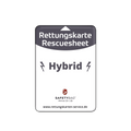 KFZ-PKW-Auto-Car-Rettungskarten-Rescue-Card-Rettungsdatenblatt-Halterung-Tasche-Huelle-Rueckseite-S-Front-hybrid - Rettungskarten Service