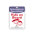 KFZ-PKW-Auto-Car-Rettungskarten-Rescue-Card-Rettungsdatenblatt-Halterung-Tasche-Huelle-Rueckseite-S-Front-kids - Rettungskarten Service