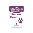 KFZ-PKW-Auto-Car-Rettungskarten-Rescue-Card-Rettungsdatenblatt-Halterung-Tasche-Huelle-Rueckseite-S-Front-tier - Rettungskarten Service