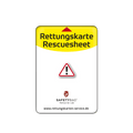 KFZ-PKW-Auto-Car-Rettungskarten-Rescue-Card-Rettungsdatenblatt-Halterung-Tasche-Huelle-Rueckseite-S-Front-weiss - Rettungskarten Service