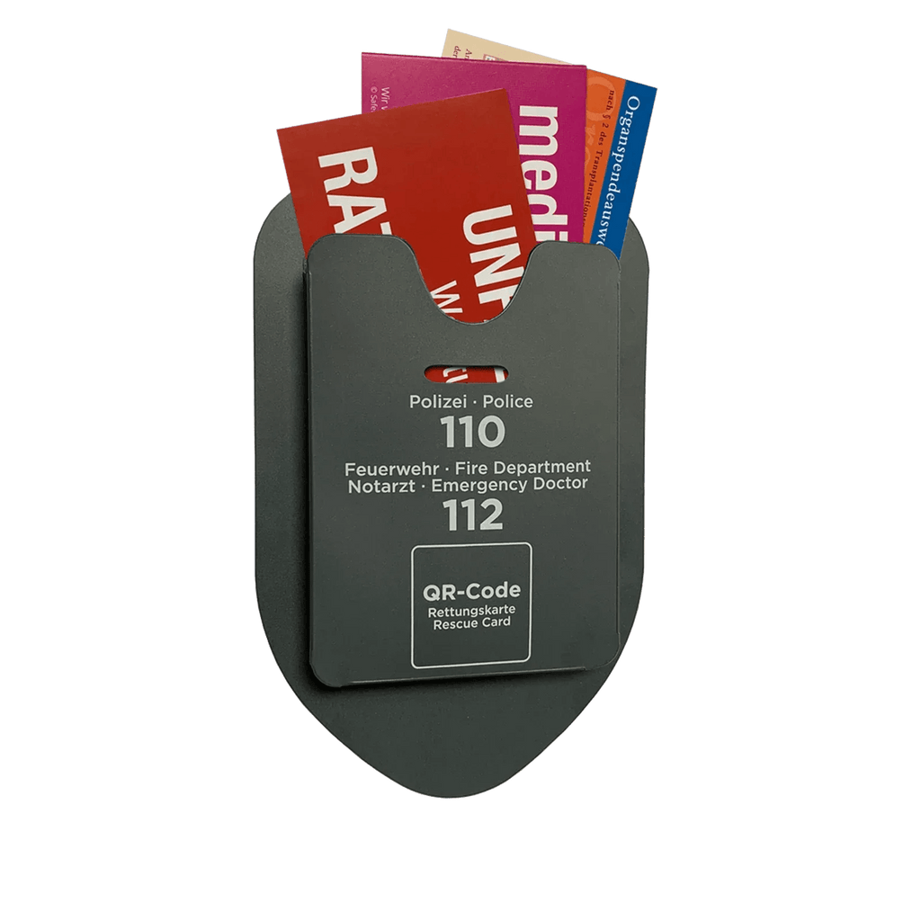 KFZ-PKW-Auto-Car-Rettungskarten-Rescue-Card-Rettungsdatenblatt-Halterung-Tasche-Huelle-Rueckseite-SafetyBag-F-03 - Rettungskarten Service