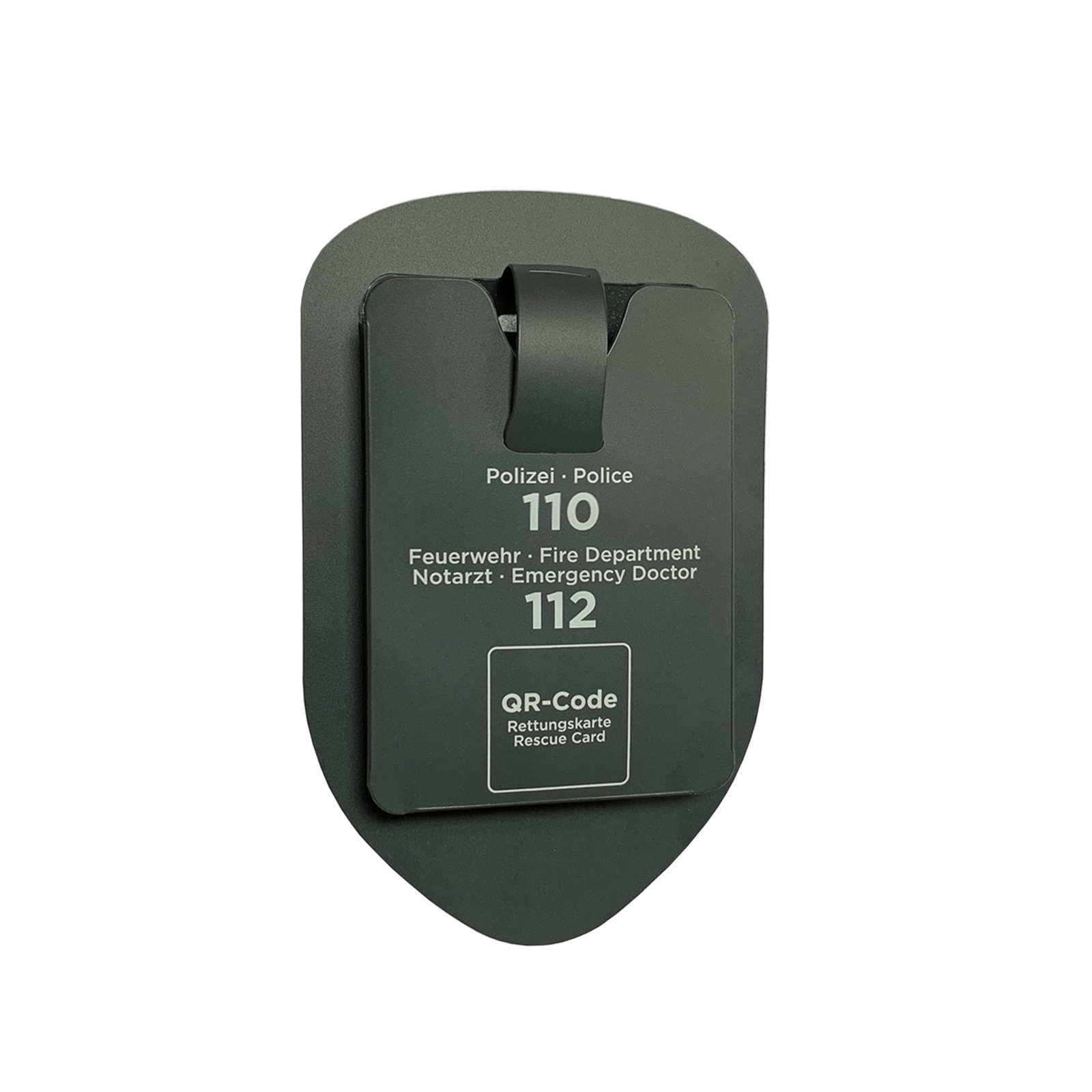 Rettungskarten-Halterung - SafetyBag® F - anthrazit