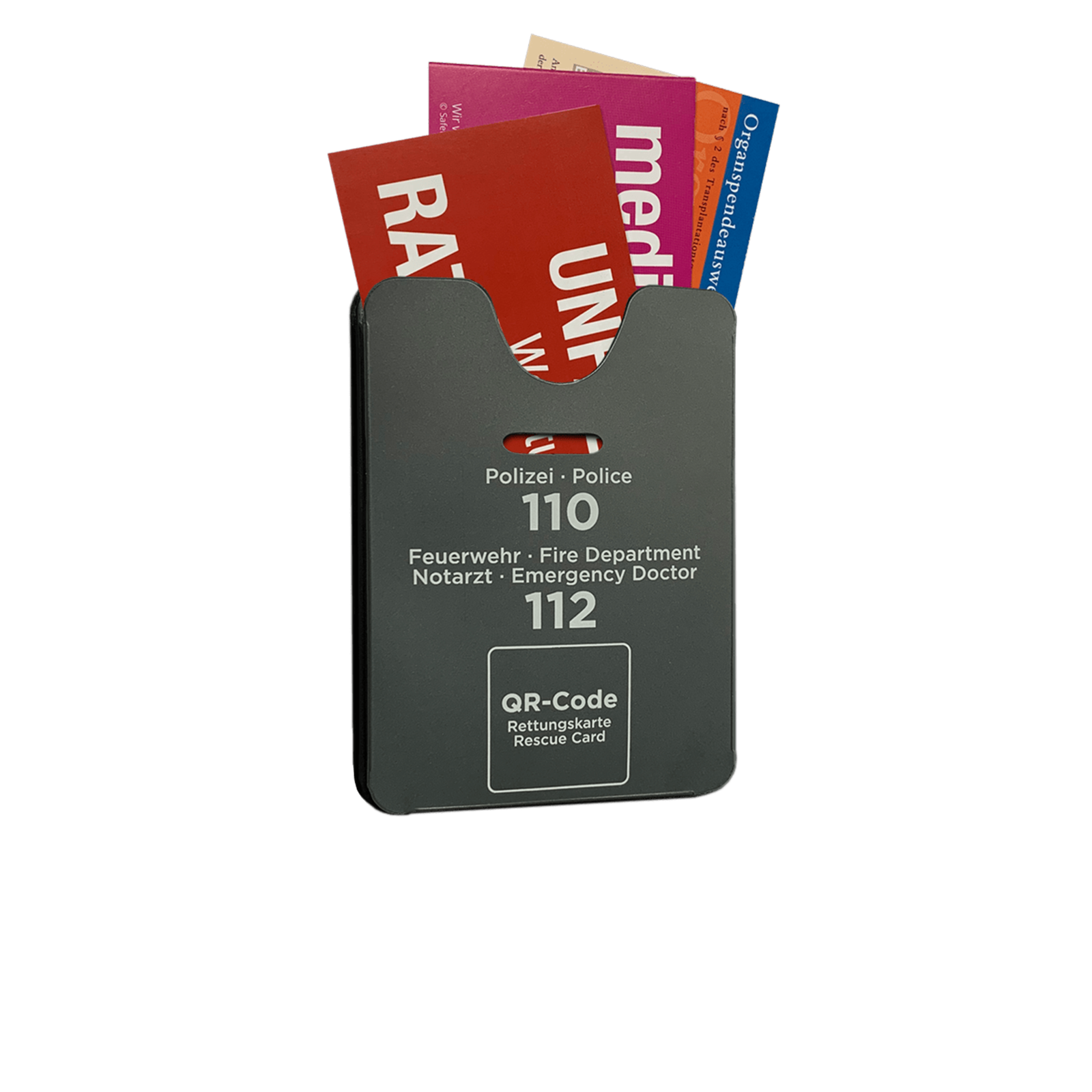 Rettungskarten-Halterung - SafetyBag® S - anthrazit