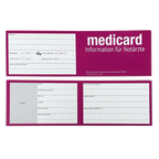 Medicard-KFZ-PKW-Auto-Car-Rettungskarten-Rescue-Card-Rettungsdatenblatt-Halterung-Tasche-Huelle - Rettungskarten Service