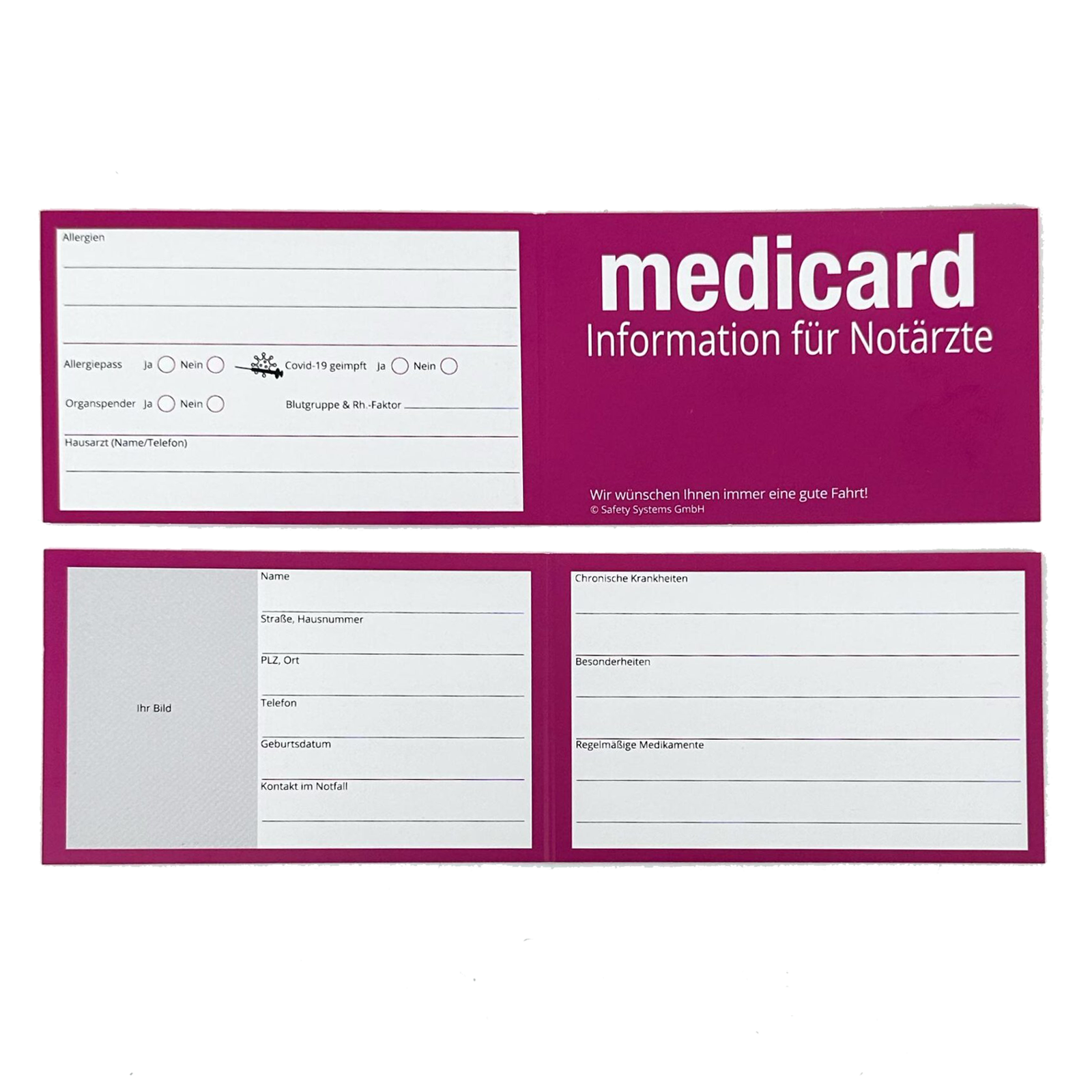 ANGEBOT: Rettungskarten-Halterung - Bundle SafetyBag® F Notfallsystem