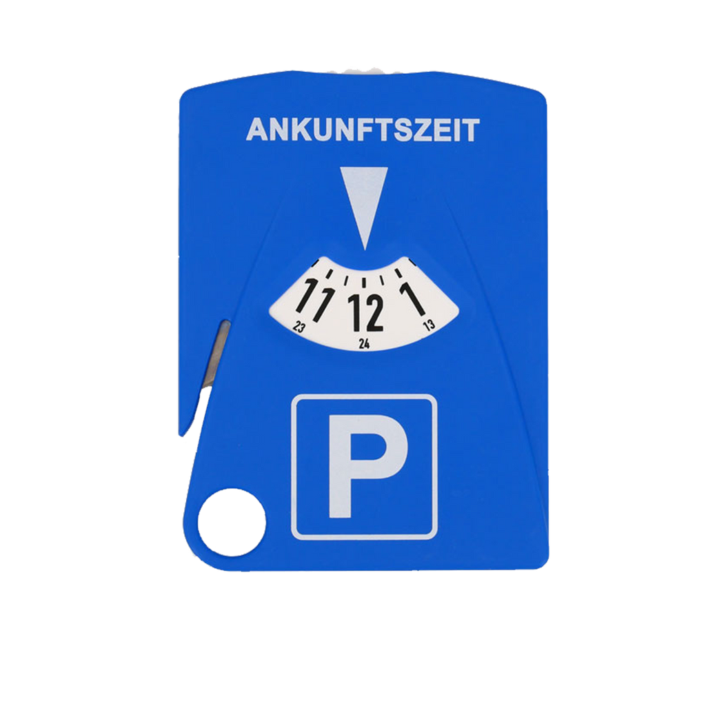 SafetyParker – Multifunktions-Parkscheibe mit Gurtschneider